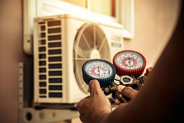 Professional Ductwork Repair technician working in Sandston, VA
